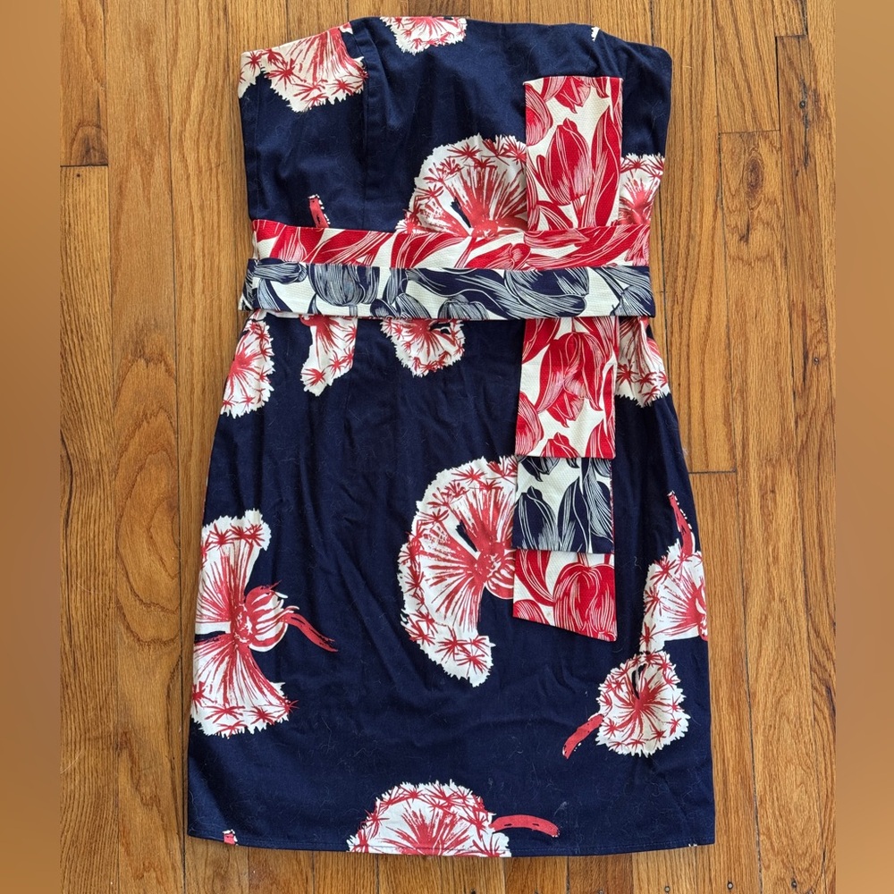 Ruth red white blue mini dress Japanese style M